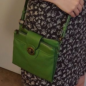 Green crossbody bag